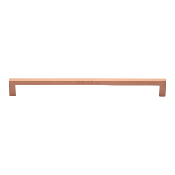 C0339 256-SRG • 256 x 266 x 30mm • Satin Rose Gold • Heritage Brass City Cabinet Pull Handle